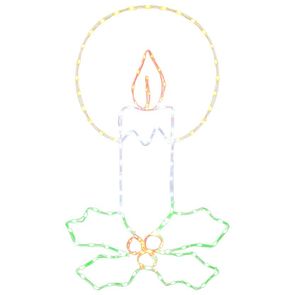 vidaXL LED Rope Light Candle with Holly LOVIISA 120 LEDs
