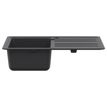 vidaXL Kitchen Sink with Drainer Granite 76.5 cm x 46 cm x 28 cm