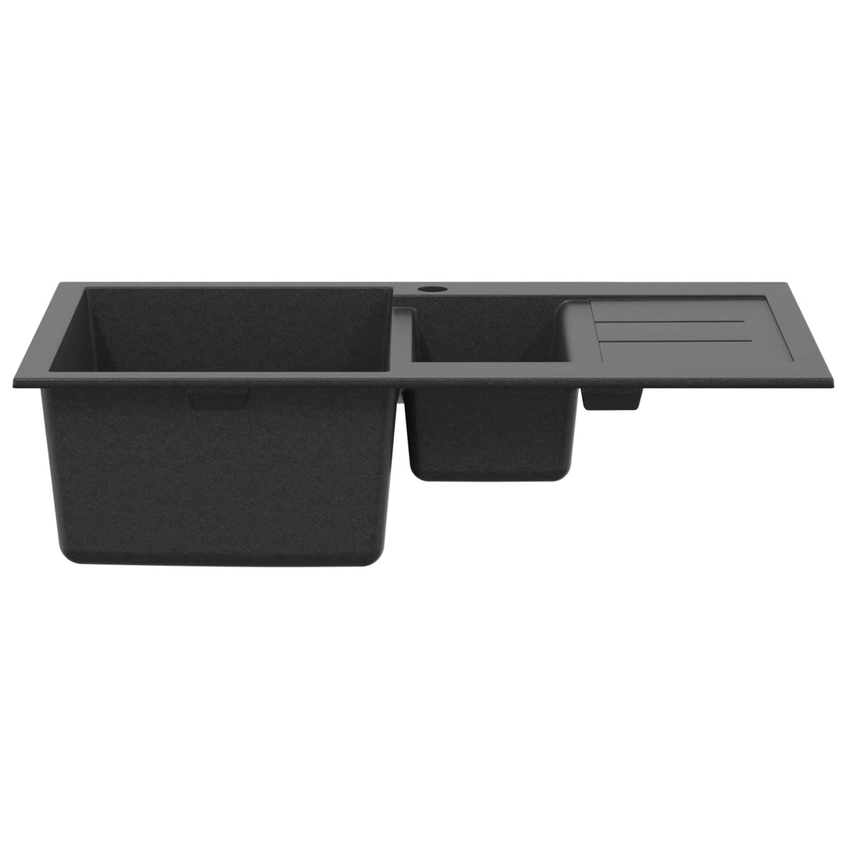 vidaXL Kitchen Sink Double Basin Granite 80 x 50 x 30.5 cm Graphite