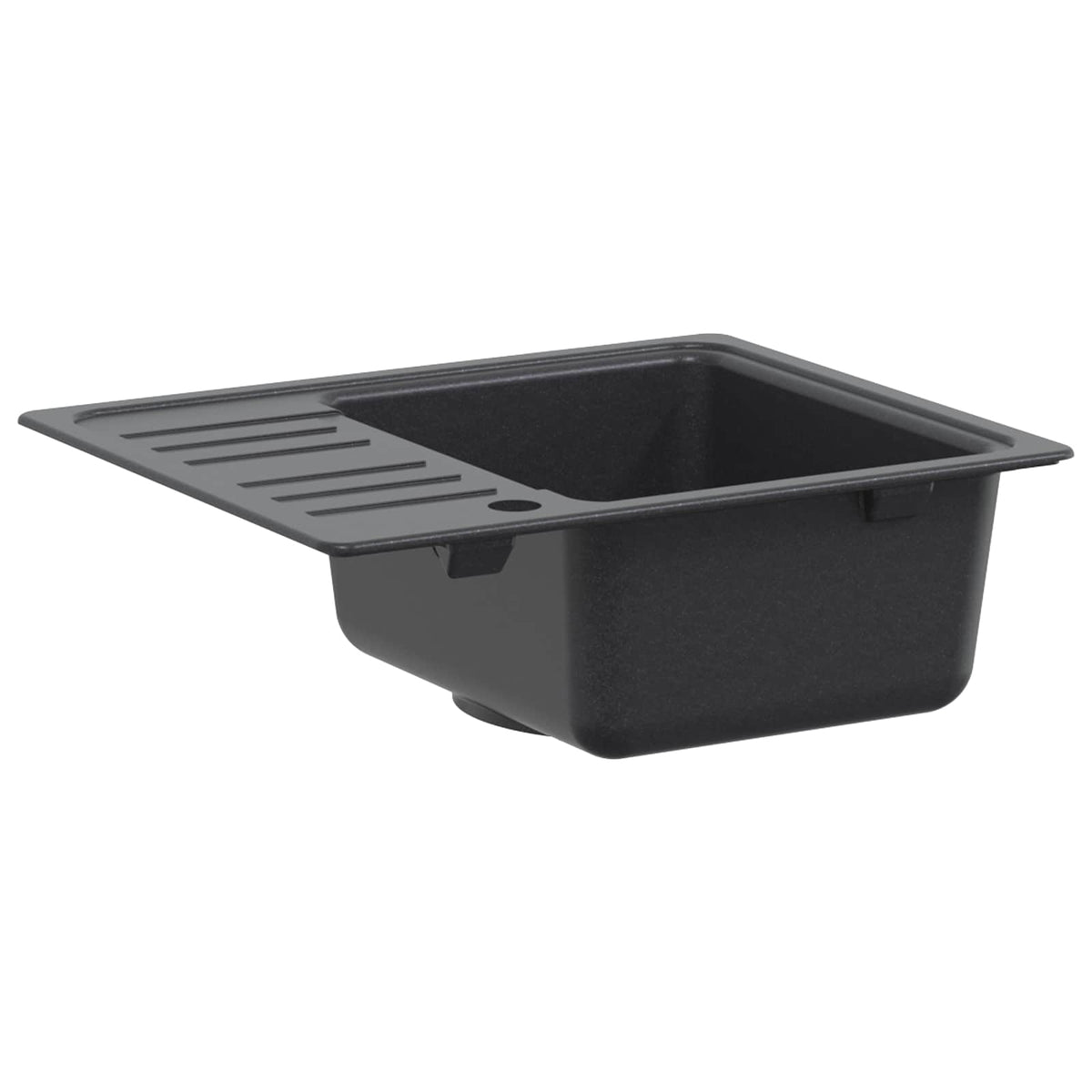 vidaXL Kitchen Sink with Drainer Granite 57.5 x 46 x 28 cm Graphite