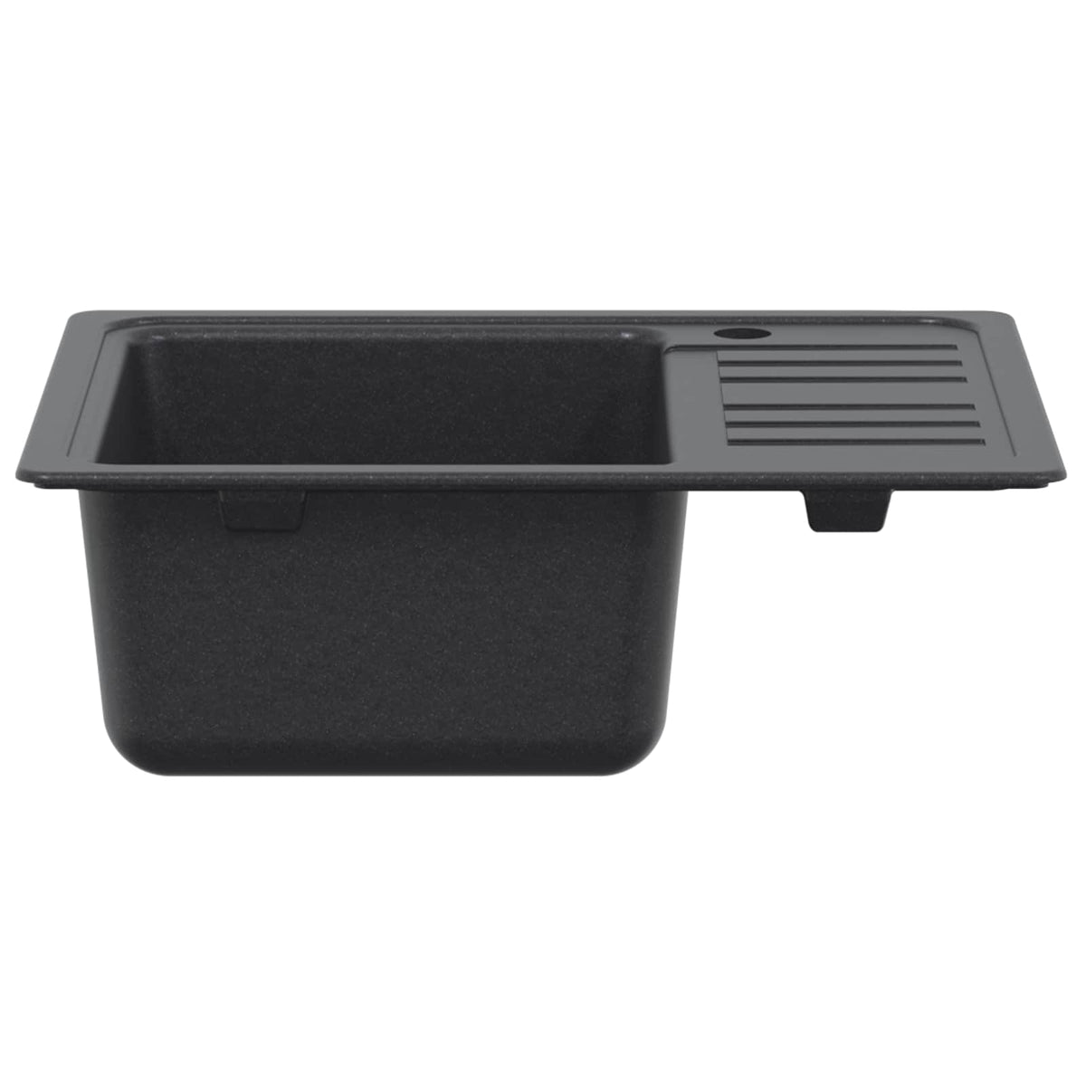 vidaXL Kitchen Sink with Drainer Granite 57.5 x 46 x 28 cm Graphite