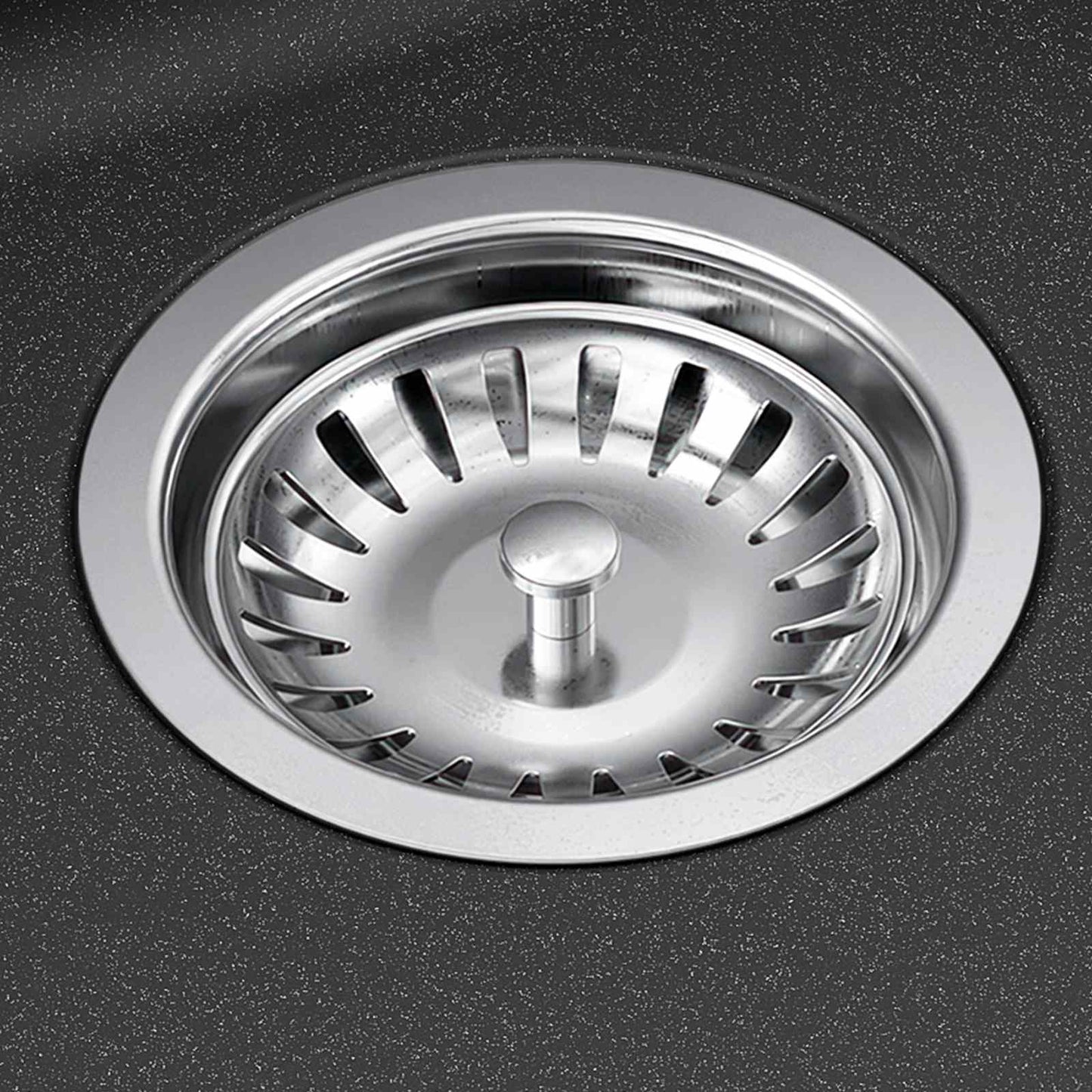 vidaXL Kitchen Sink Single Basin Granite 60 x 51 x 30.5 cm Graphite