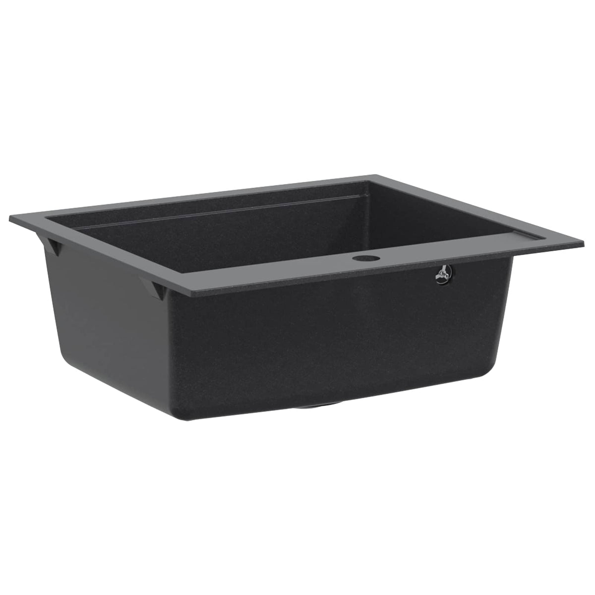 vidaXL Kitchen Sink Single Basin Granite 60 x 51 x 30.5 cm Graphite