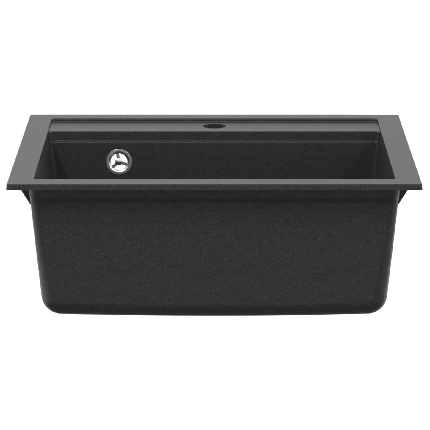 vidaXL Kitchen Sink Single Basin Granite 60 x 51 x 30.5 cm Graphite