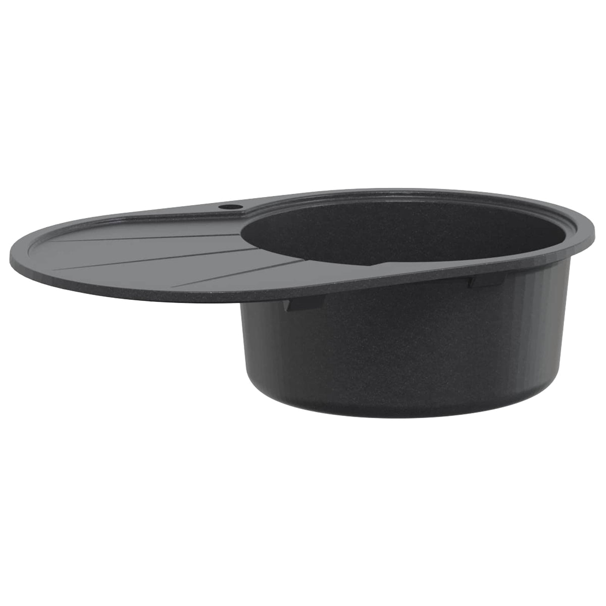 vidaXL Kitchen Sink Single Basin Granite 77 x 49 x 20.5 cm Graphite