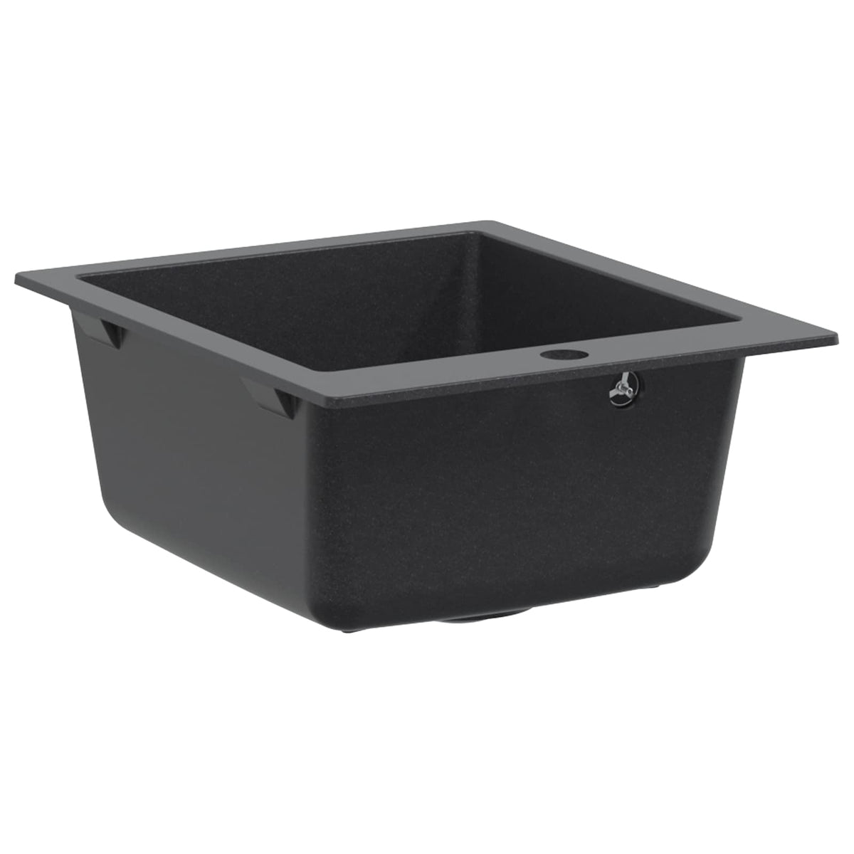 vidaXL Kitchen Sink Single Basin Granite 42.5 x 50 x 31 cm Graphite