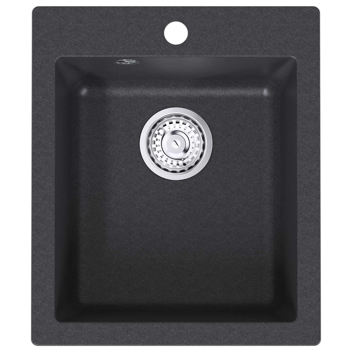 vidaXL Kitchen Sink Single Basin Granite 42.5 x 50 x 31 cm Graphite