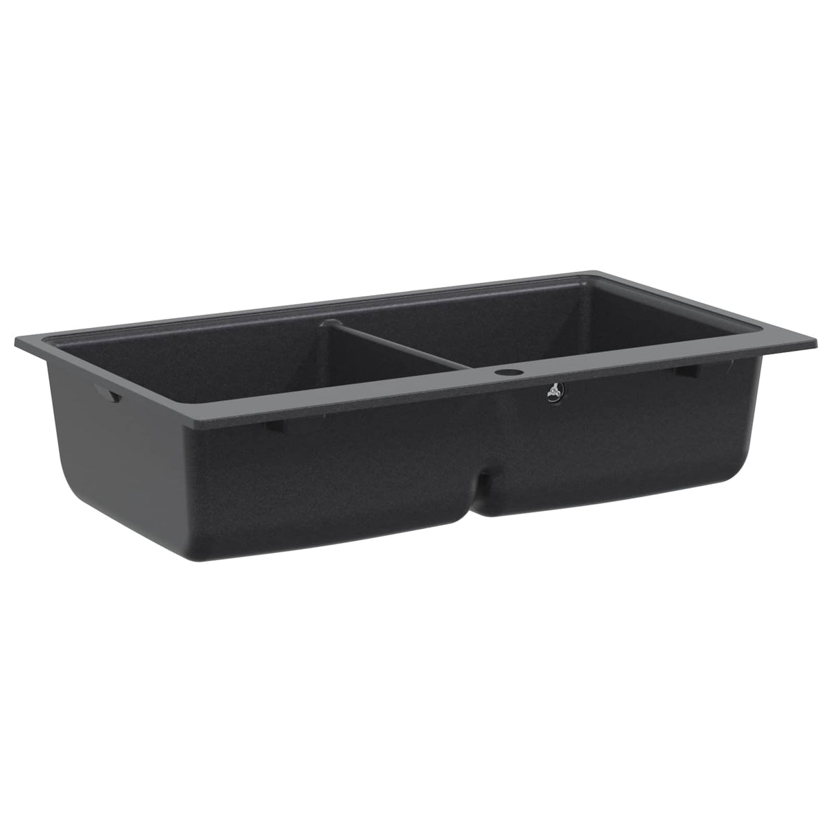 vidaXL Kitchen Sink Double Basin Granite 86 x 51 x 30 cm Graphite