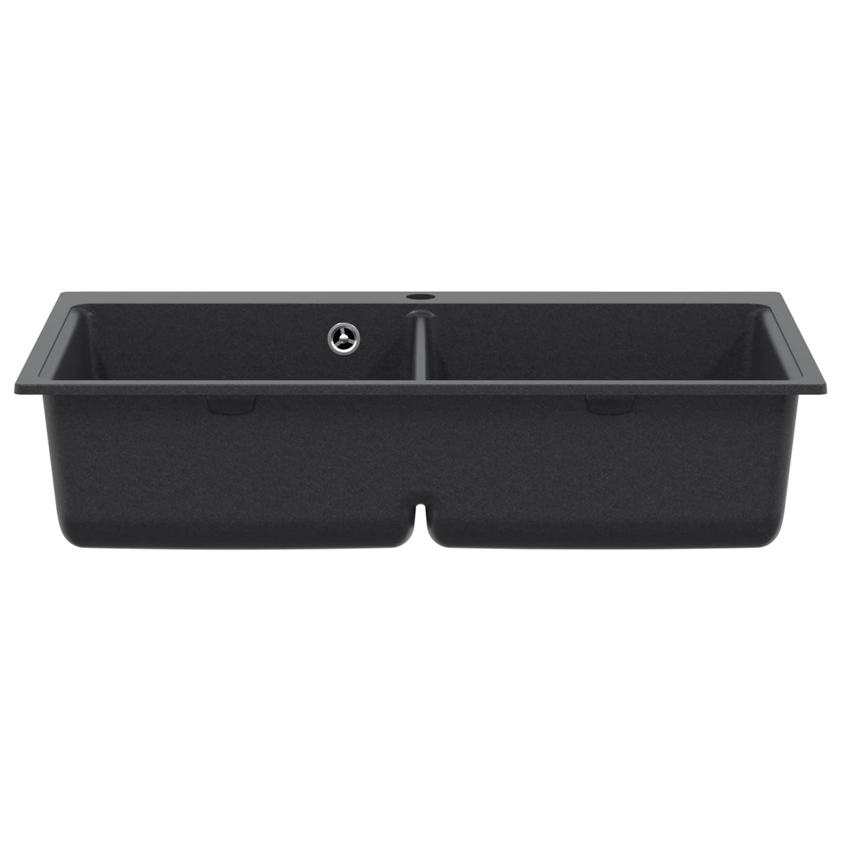 vidaXL Kitchen Sink Double Basin Granite 86 x 51 x 30 cm Graphite