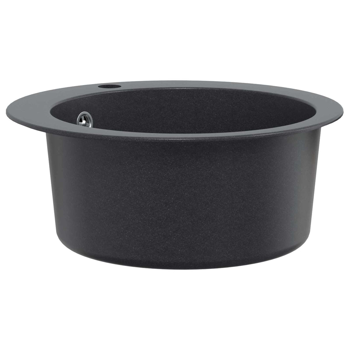 vidaXL Kitchen Sink Single Basin Granite 50.5 x 29 cm Graphite