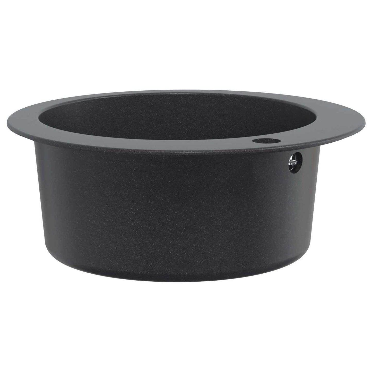 vidaXL Kitchen Sink Single Basin Granite 50.5 x 29 cm Graphite