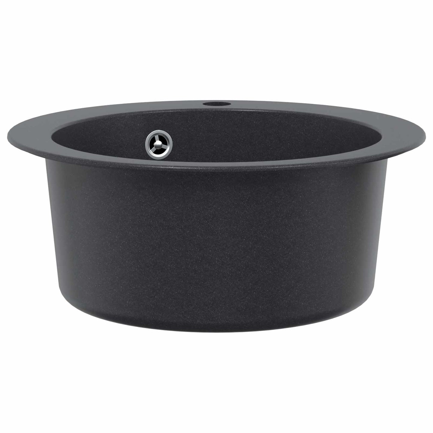 vidaXL Kitchen Sink Single Basin Granite 50.5 x 29 cm Graphite