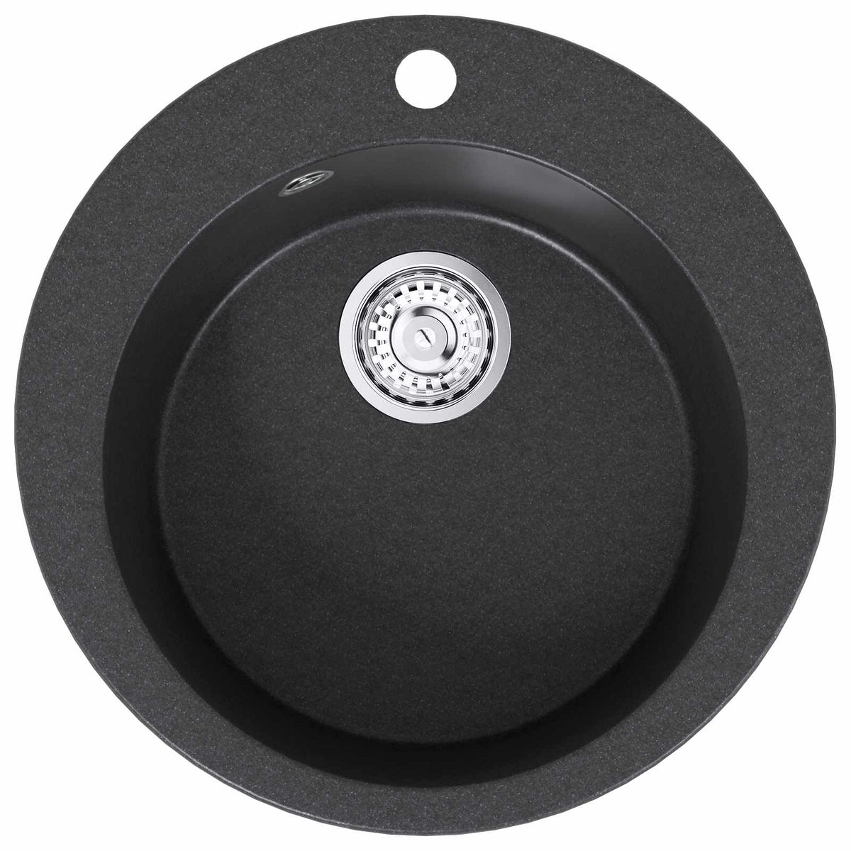 vidaXL Kitchen Sink Single Basin Granite 50.5 x 29 cm Graphite