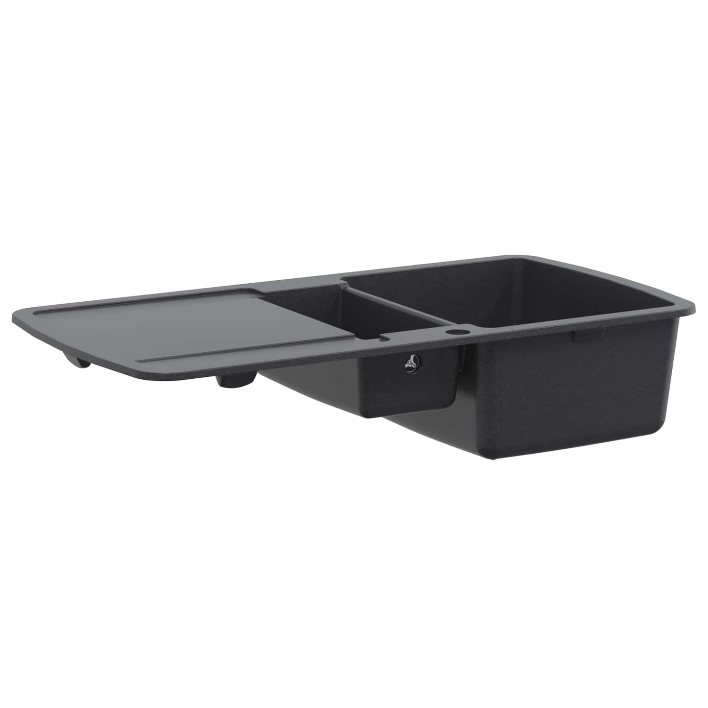 vidaXL Kitchen Sink Double Basin Granite 96 x 50 x 31 cm Graphite