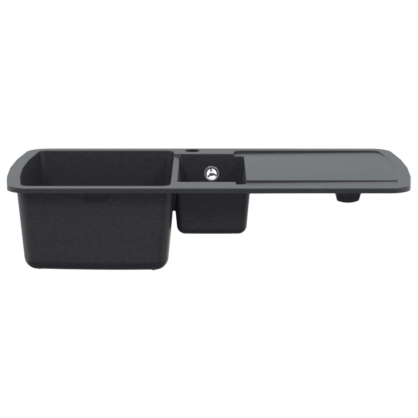 vidaXL Kitchen Sink Double Basin Granite 96 x 50 x 31 cm Graphite