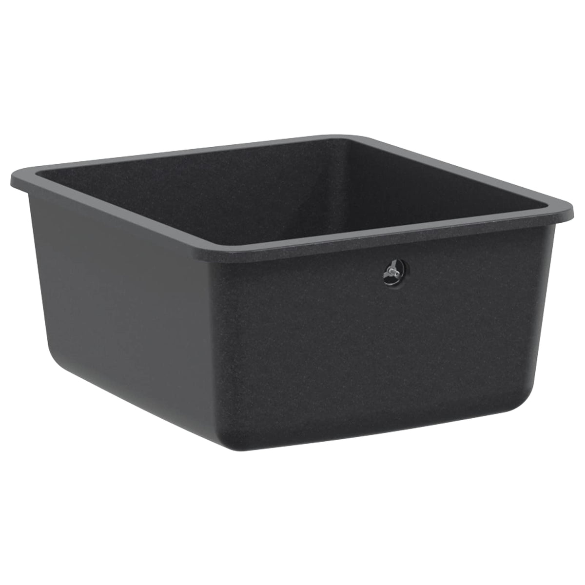 vidaXL Kitchen Sink Single Basin Granite 42 x 46 x 31 cm Graphite