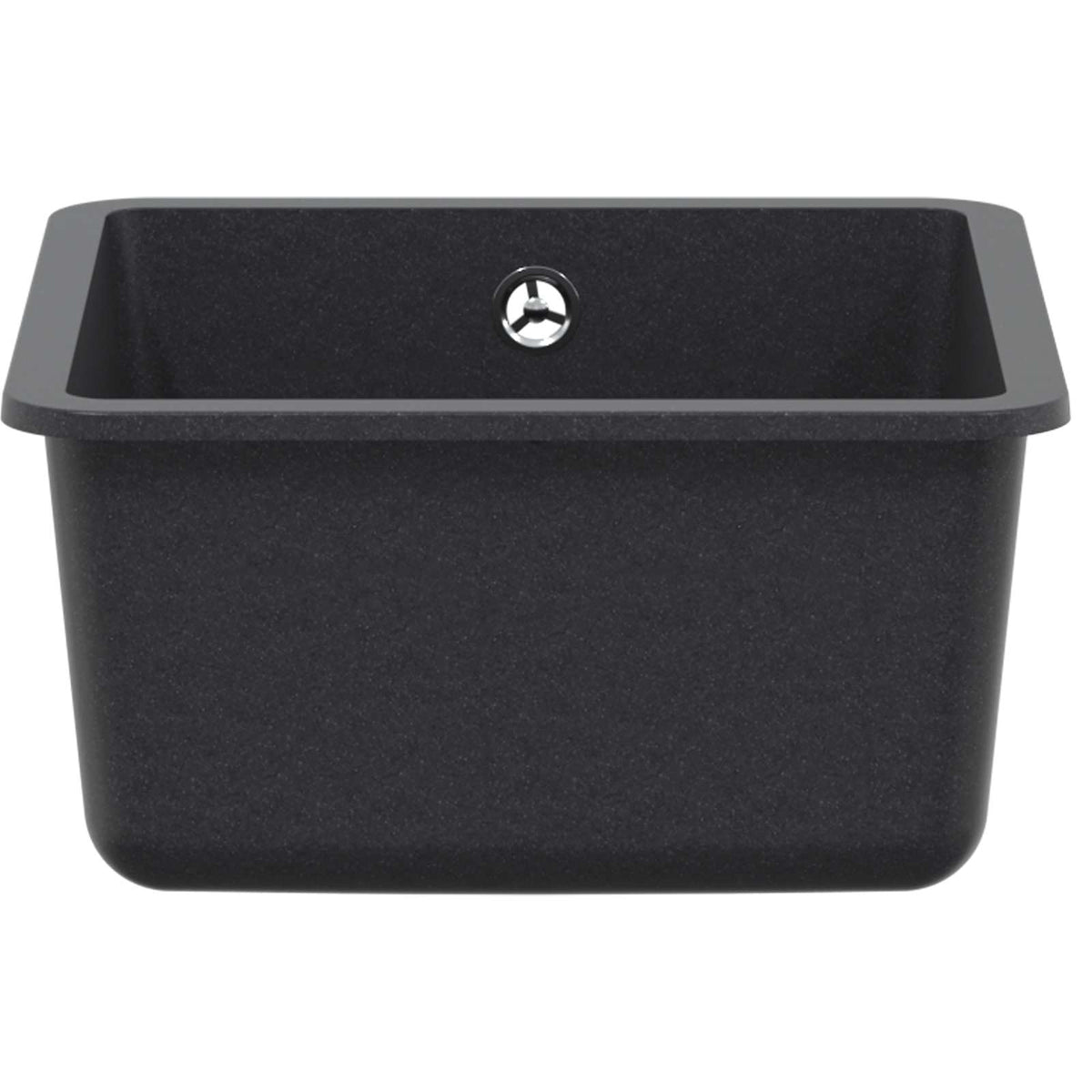 vidaXL Kitchen Sink Single Basin Granite 42 x 46 x 31 cm Graphite