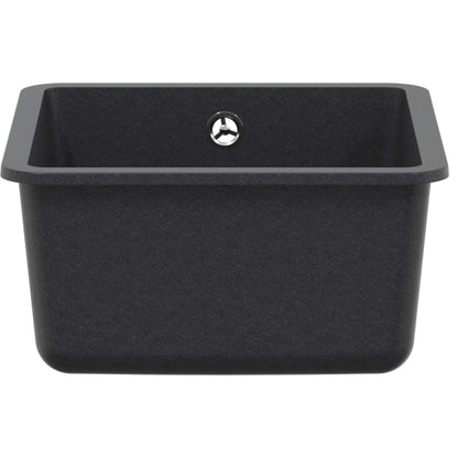 vidaXL Kitchen Sink Single Basin Granite 42 x 46 x 31 cm Graphite