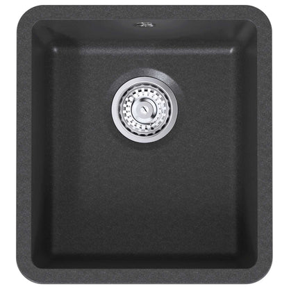 vidaXL Kitchen Sink Single Basin Granite 42 x 46 x 31 cm Graphite