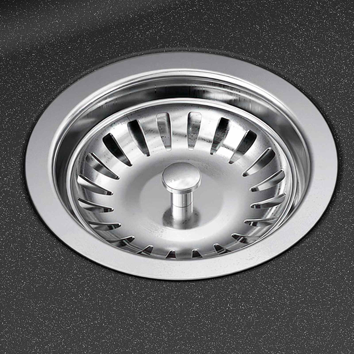 vidaXL Kitchen Sink Single Basin Granite 49 x 51 x 30.5 cm Graphite