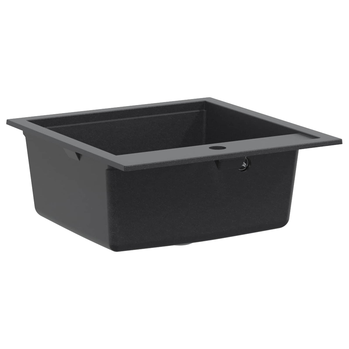 vidaXL Kitchen Sink Single Basin Granite 49 x 51 x 30.5 cm Graphite