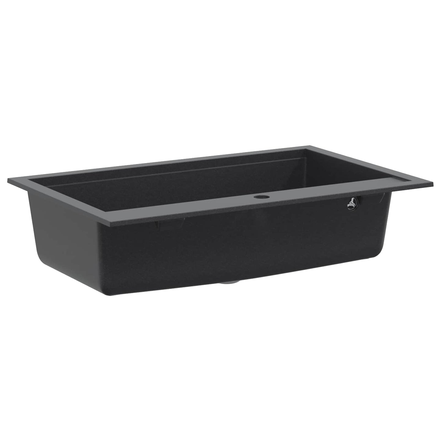 vidaXL Kitchen Sink Single Basin Granite 79.5 x 50.5 x 20 cm Graphite