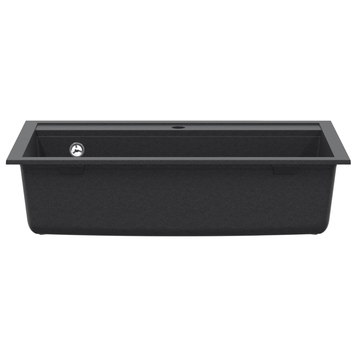 vidaXL Kitchen Sink Single Basin Granite 79.5 x 50.5 x 20 cm Graphite