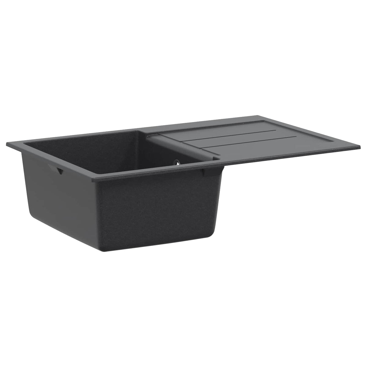 vidaXL Kitchen Sink Single Basin Granite 78 x 50 x 20 cm Graphite