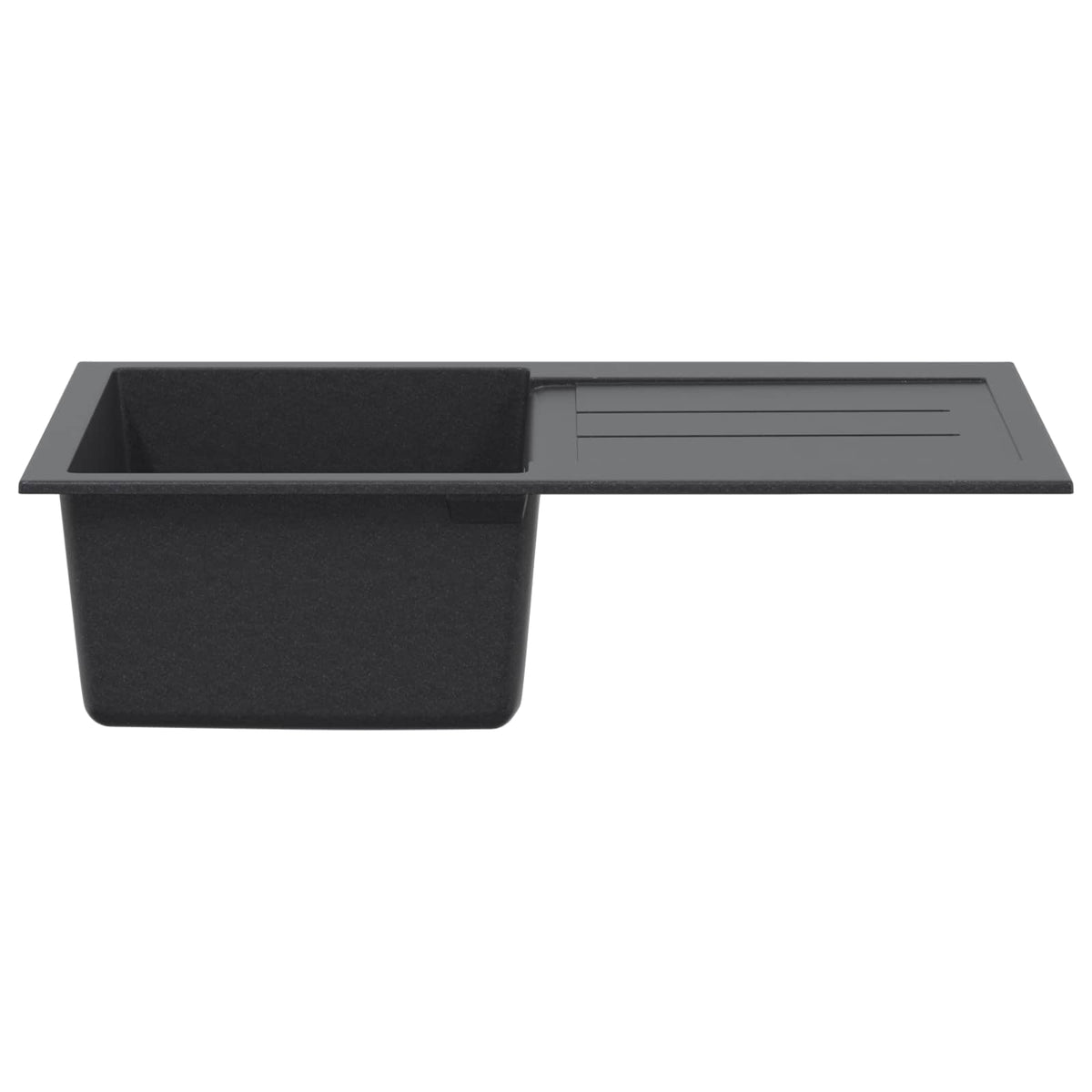vidaXL Kitchen Sink Single Basin Granite 78 x 50 x 20 cm Graphite
