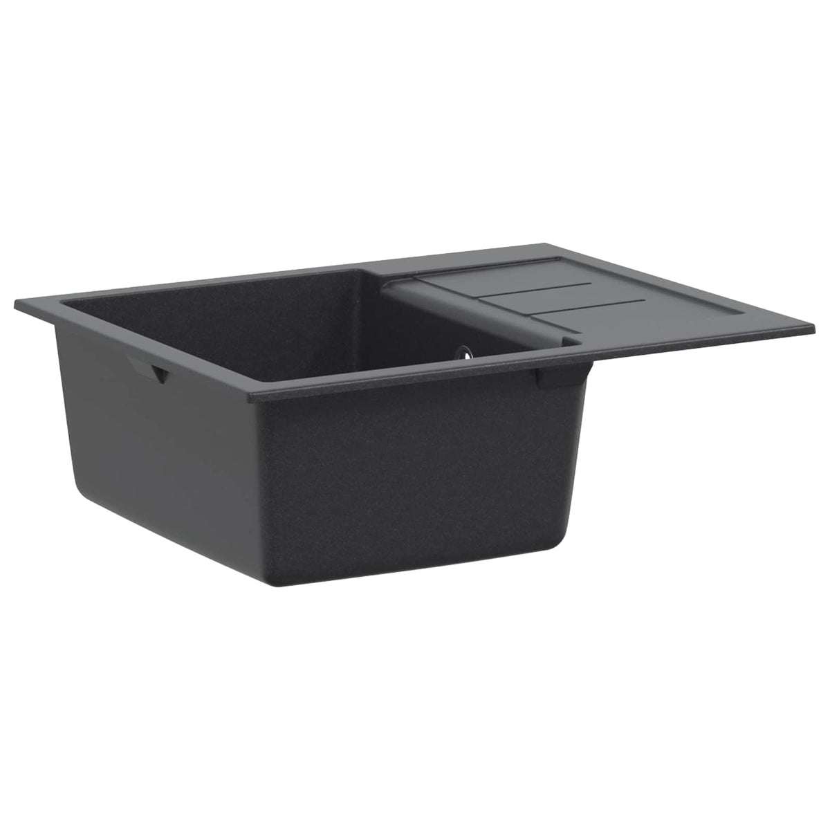vidaXL Kitchen Sink Single Basin Granite 62 x 50 x 20 cm Graphite