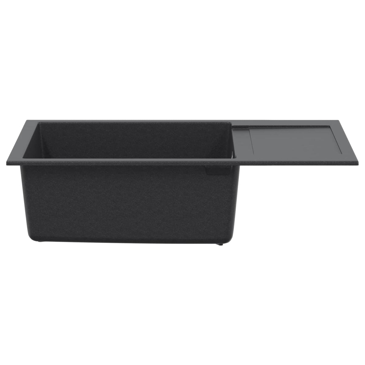 vidaXL Kitchen Sink Single Basin Granite 78 x 50 x 20 cm Graphite