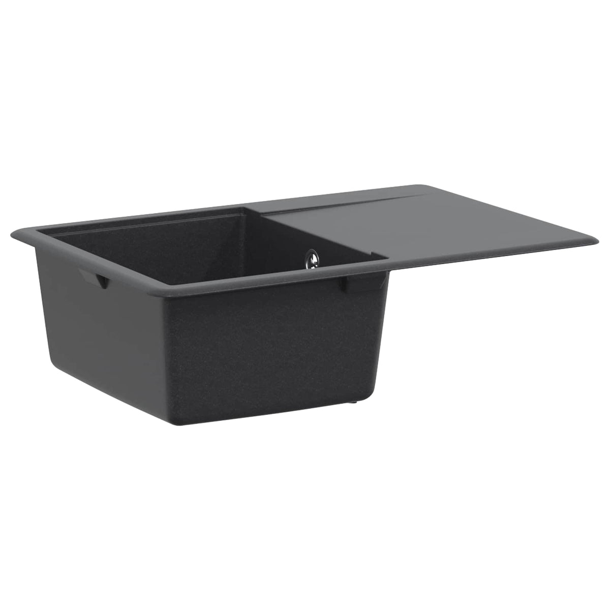 vidaXL Kitchen Sink Single Basin Granite 67 x 46 x 19 cm Graphite