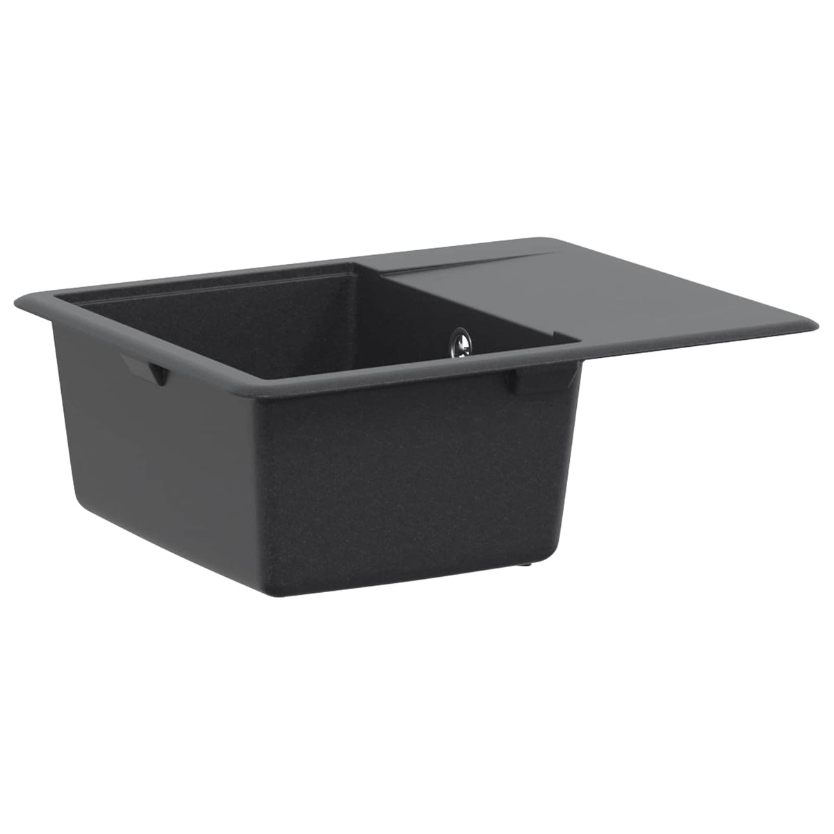 vidaXL Kitchen Sink Single Basin Granite 56 x 46 x 19 cm Graphite