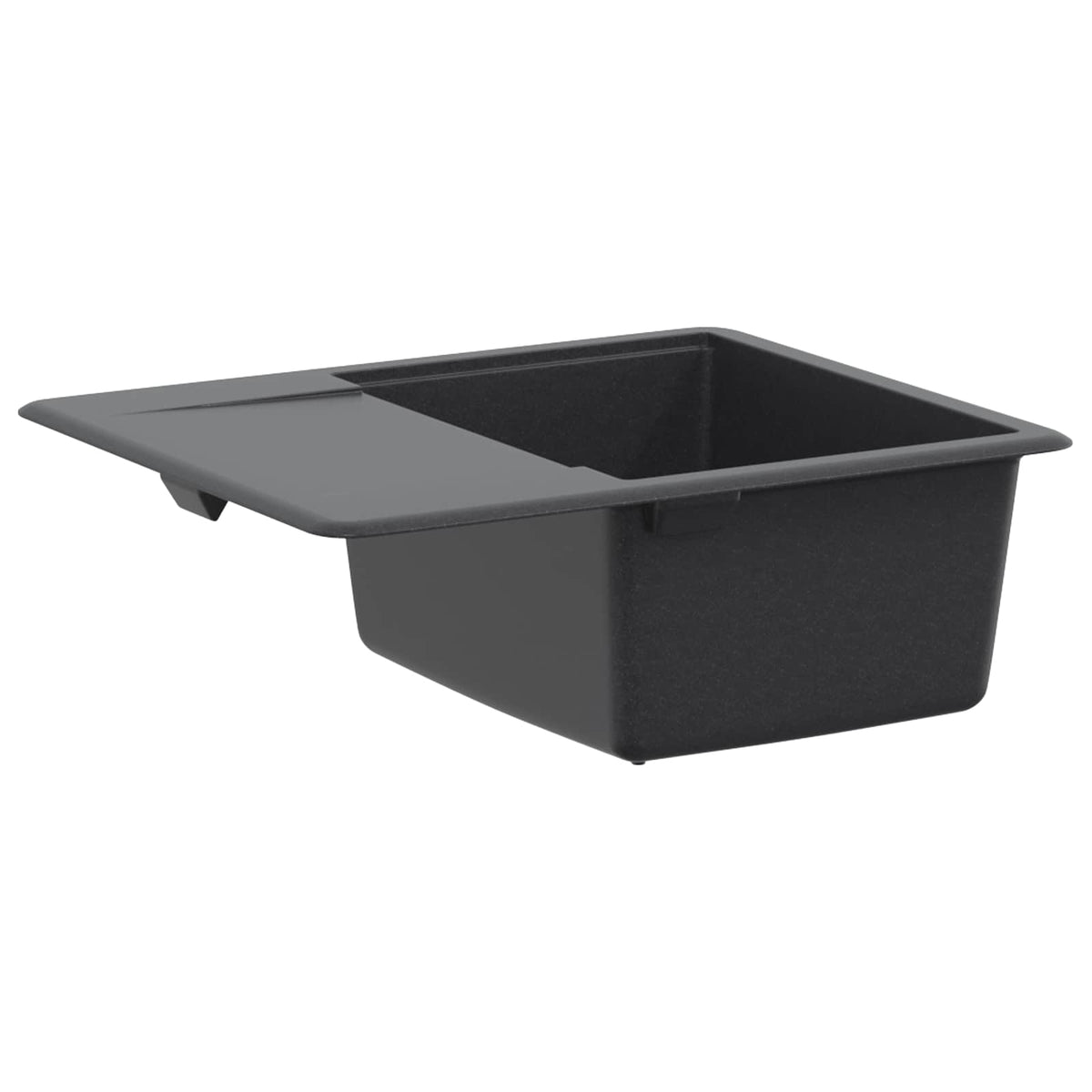 vidaXL Kitchen Sink Single Basin Granite 56 x 46 x 19 cm Graphite