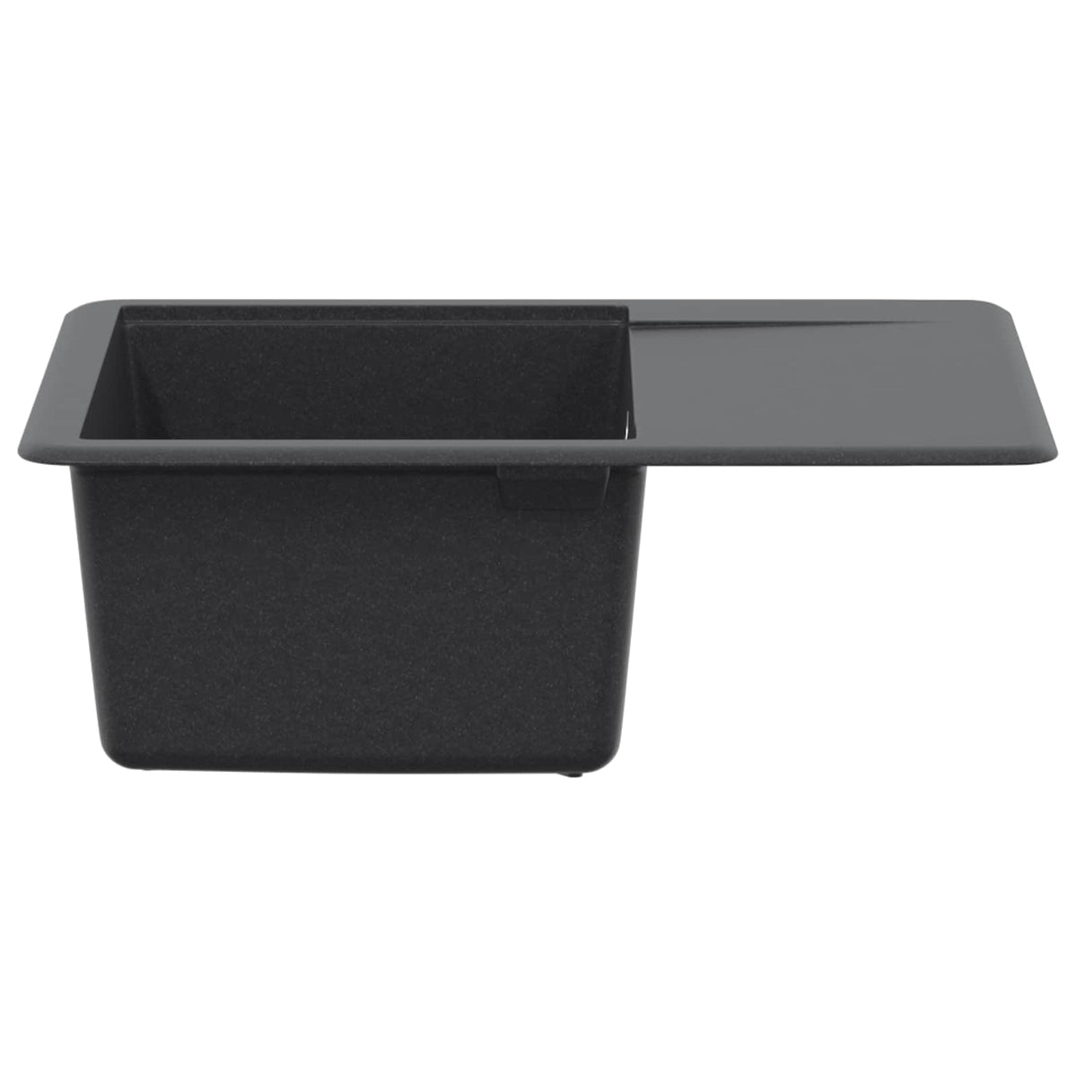 vidaXL Kitchen Sink Single Basin Granite 56 x 46 x 19 cm Graphite