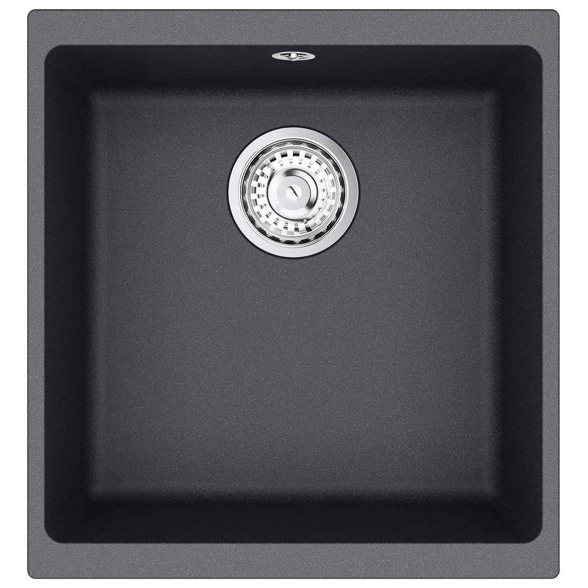 vidaXL Kitchen Sink Single Basin Granite 43 x 46 x 20 cm Graphite