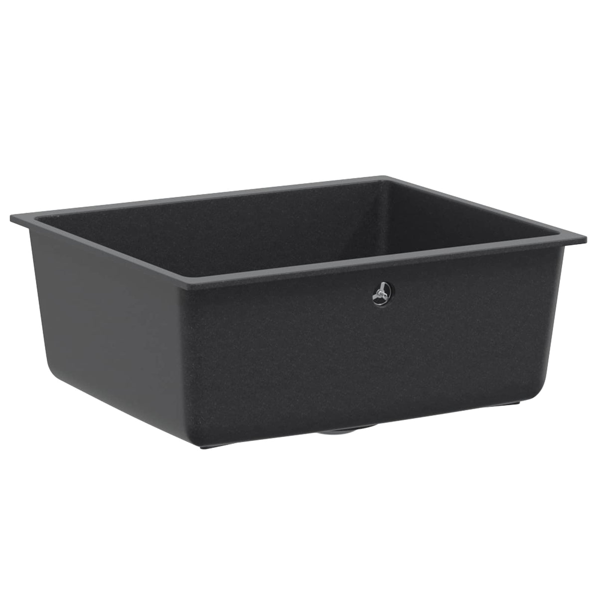 vidaXL Kitchen Sink Single Basin Granite 53 x 46 x 20 cm Graphite