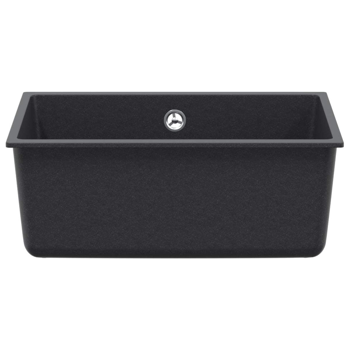 vidaXL Kitchen Sink Single Basin Granite 53 x 46 x 20 cm Graphite