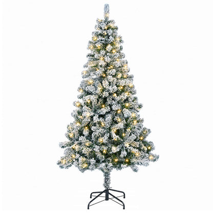 vidaXL Artificial Hinged Christmas Tree 120 cm 150 LEDs Warm White