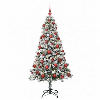 vidaXL Artificial Christmas Tree with Bauble 120 cm 150 LEDs