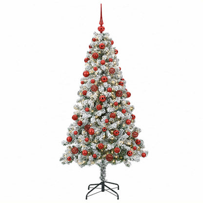 vidaXL Artificial Christmas Tree with Bauble 240 cm 300 LEDs
