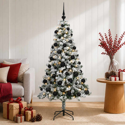 vidaXL Artificial Christmas Tree with Bauble 120 cm 150 LEDs