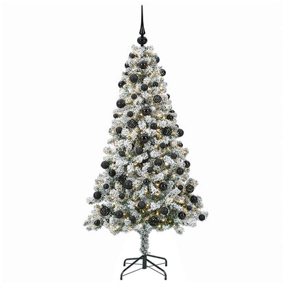 vidaXL Artificial Christmas Tree with Bauble 180 cm 300 LEDs