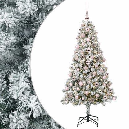 vidaXL Artificial Christmas Tree with Bauble 180 cm 300 LEDs
