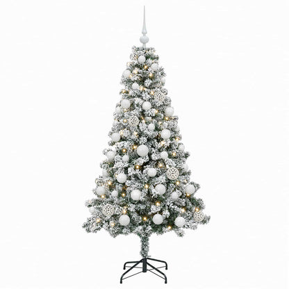 vidaXL Artificial Christmas Tree with Bauble 150 cm 150 LEDs