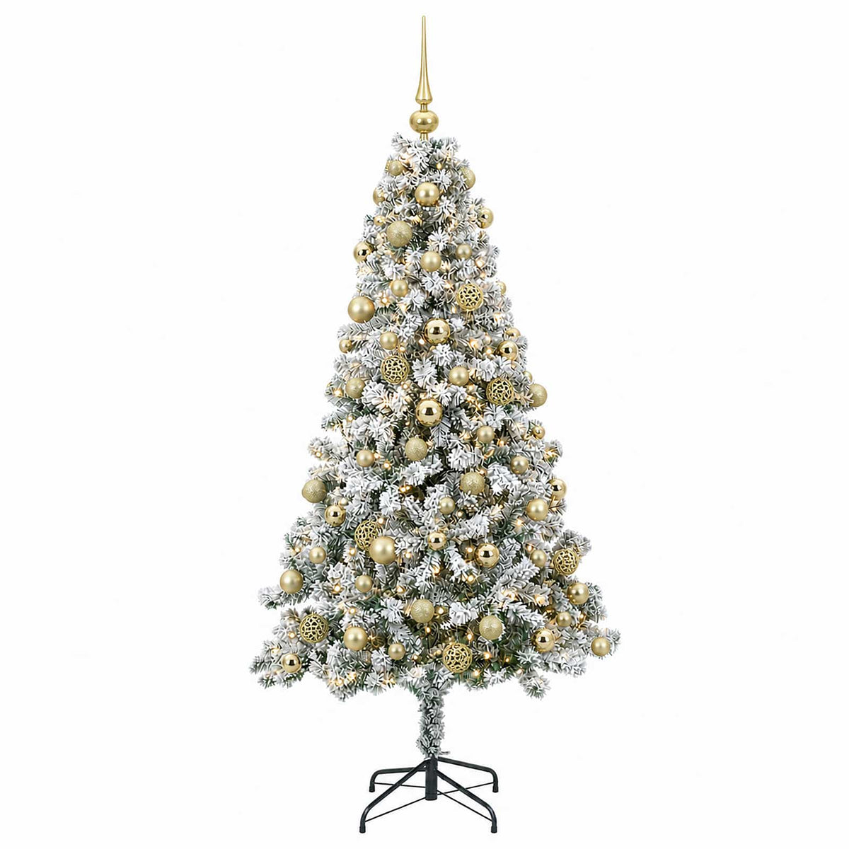 vidaXL Artificial Christmas Tree with Bauble 240 cm 300 LEDs