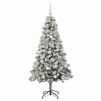 vidaXL Artificial Christmas Tree with Bauble 150 cm 150 LEDs