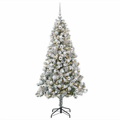 vidaXL Artificial Christmas Tree with Bauble 240 cm 300 LEDs