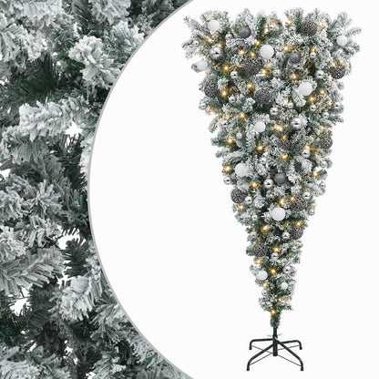 vidaXL Artificial Christmas Tree with Bauble 180 cm 300 LEDs