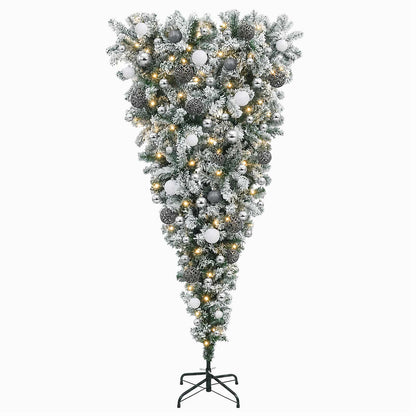 vidaXL Artificial Christmas Tree with Bauble 240 cm 300 LEDs